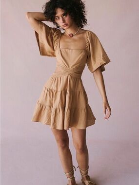 Free People Cross of Sunlight Mini Dress